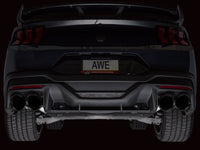 AWE 2024 Ford Mustang Dark Horse S650 RWD Track Edition Cat-Back Exhaust w/ Quad Diamond Black Tips