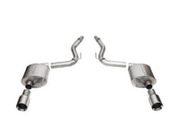 Corsa 24+ Ford Mustang GT Touring Axle-Back Ex.Sys 3.0in Dual Rear Exit w/4.5in Straight Cut Tips