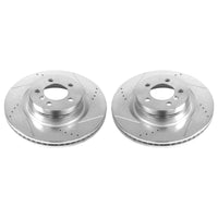 Power Stop 06-09 Land Rover Range Rover Front Evolution Drilled & Slotted Rotors - Pair