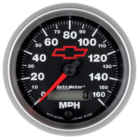 Autometer Speedometer 3-3/8in, 0-160 MPH, Elec. Programmable - Bowtie Black
