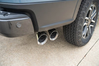 Corsa 2024-2025 Ford Ranger 3in Cat-Back Exhaust 4in Polished Pro-Series Slash Cut Twin Tip