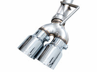 AWE Tuning 2021+ GMC Tahoe/Yukon 5.3L 0FG Split Rear Exit Catback Exhaust - Quad Chrome Silver Tips