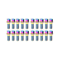 Wheel Mate Mevius Lug Bolt Set of 20 - Neon Chrome 14x1.25 27mm Cone 60 DEG TAP