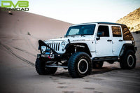 DV8 Offroad 07-18 Jeep Wrangler JK 2 Piece Fast Back Hard Top 4 Door - Black (DS Only)