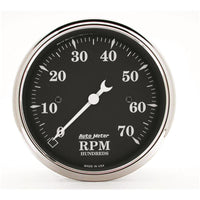 AutoMeter Gauge Tachometer 3-1/8in. 7K RPM In-Dash Old Tyme Black