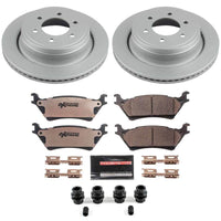 Power Stop 12-18 Ford F-150 Rear Z36 Coated Truck & Tow Brake Kit
