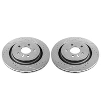 Power Stop 11-18 Volvo S60 Rear Evolution Drilled & Slotted Rotors - Pair