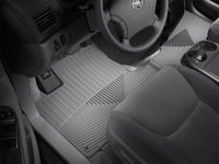 WeatherTech 04-10 Toyota Sienna Front Rubber Mats - Grey