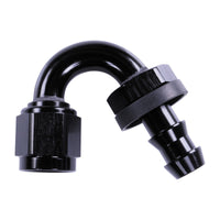 Russell 6AN Twist-Lok 150 Degree Hose End - Black