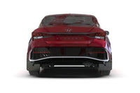 Rally Armor 24-26 Hyundai Elantra Black Mud Flap White Logo