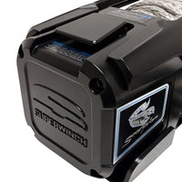 Superwinch 10000 LBS 12V DC 3/8in x 54ft Synthetic Rope Scorpion 10000SR Winch - Black Powdercoat
