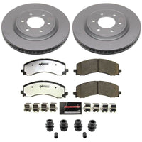 Power Stop 22-25 Ford Bronco Front Z36 Coated Truck & Tow Brake Kit