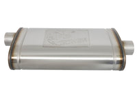 aFe MACH Force XP SS Muffler 3in Center Inlet / 3in Offset Outlet 22in L x 11n W x 6in H Body