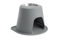 WeatherTech Pet Feeding System Single High 96oz 14in. Stainless Bowl - Dark Grey