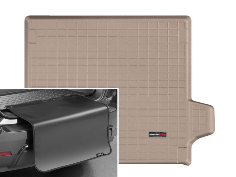 WeatherTech 2014+ Land Rover Range Rover Sport Cargo Liners w/ Bumper Protector - Tan