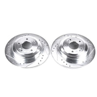 Power Stop 10-16 Hyundai Genesis Coupe Rear Evolution Drilled & Slotted Rotors - Pair