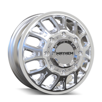 Mayhem 8107D Cogent Dually 17x6.5 8x210 BP 125mm Offset 154.2mm Bore Polished Wheel