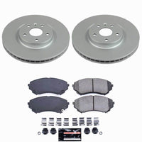 Power Stop 08-14 Cadillac CTS Front Z23 Coated Brake Kit