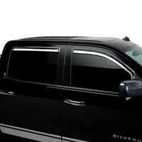 Putco 14-18 Chevy Silverado LD - 4 Door - Double Cab Element Chrome Window Visors
