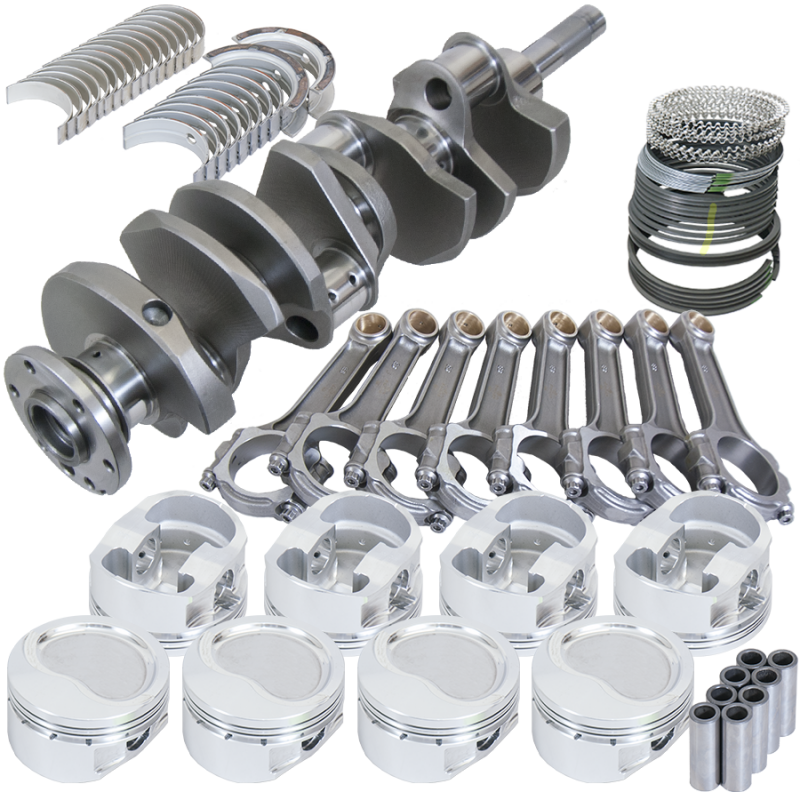 Eagle Ford FE 4.250in Crank 6.700in I-Beam Rods -17cc Inv Dome 4.080in Pistons Rotating Assembly