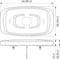 Hella L/Bar Mini 16In Led (Mv Fxd Amber)