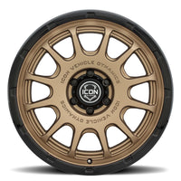 ICON Alloys Rancho 20x9 / 6x5.5 / 16mm / 5.625in BS Satin Bronze w/ Gloss Black Lip Wheel