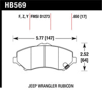 Hawk Performance Ceramic Street Brake Pads