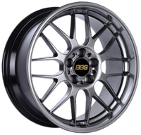 BBS RG-R 18x8.5 5x114.3 ET38 Diamond Black Wheel -82mm PFS/Clip Required