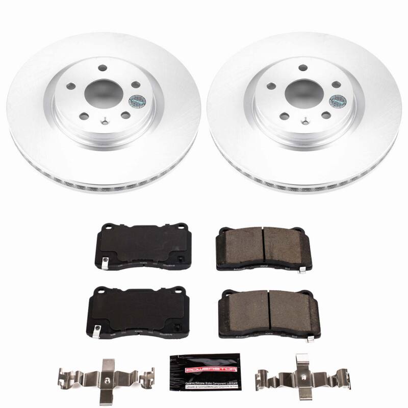Power Stop 13-19 Cadillac XTS Front Z23 Coated Brake Kit