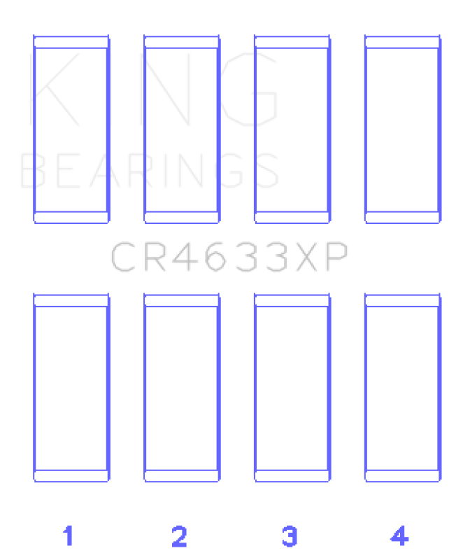 King Engine Bearings Peugeot EP6DT / BMW N14B16C (Size +.010mm Undersize) Rod Bearing Set