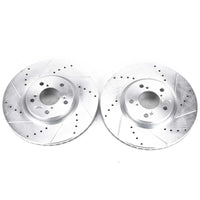 Power Stop 07-13 Acura MDX Front Evolution Drilled & Slotted Rotors - Pair