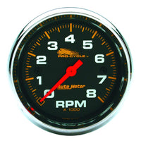 Autometer Pro-Cycle Gauge Tach 3 3/4in 8K Rpm 2 & 4 Cylinder Black Pro-Cycle