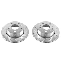Power Stop 14-19 Ram ProMaster 1500 Rear Evolution Drilled & Slotted Rotors - Pair