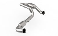 Kooks 07-18 Jeep Wrangler HEMI Swap 2.5in Stainless Steel GREEN Catted Y-Pipe
