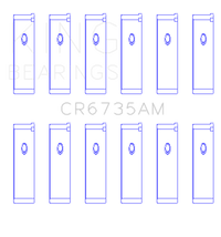 King Engine Bearings Mitsubishi 6G74 3000GT/Dodge Stealth (Size STD) Performance Rod Bearing Set