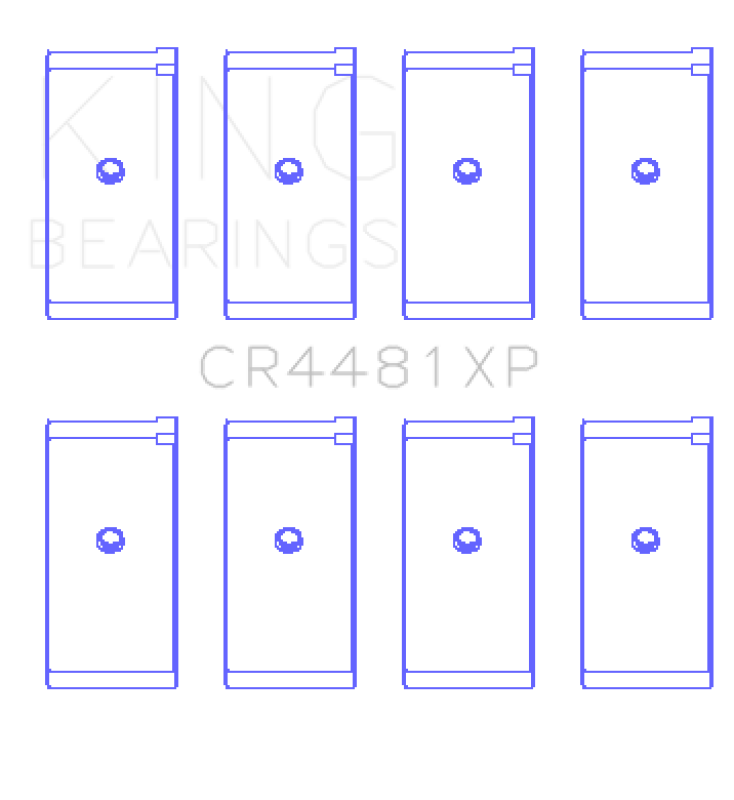 King Engine Bearings Mitsubishi 4G63/4G64 (Size .026) Connecting Rod Bearings (Set of 4)