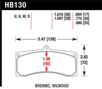 Hawk Brembo X9 060 71/74 / Brembo XA4 D3 01/04 / Wilwood Integra IP Racing DTC-70 Brake Pads