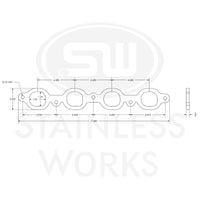 Stainless Works 2014+ Chevrolet LT1/LT4 Port Matched Header 304SS Exhaust Flanges 1-7/8in Primaries
