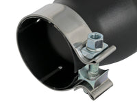 aFe MACH Force-Xp 409 SS Exhaust Tip Black (Left Side) 3in In x 4-1/2in Out x 9in L Clamp-On