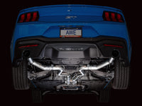 AWE 2024 Ford Mustang GT Fastback S650 RWD Track Edition Cat-Back Exhaust w/ Dual Diamond Black Tips