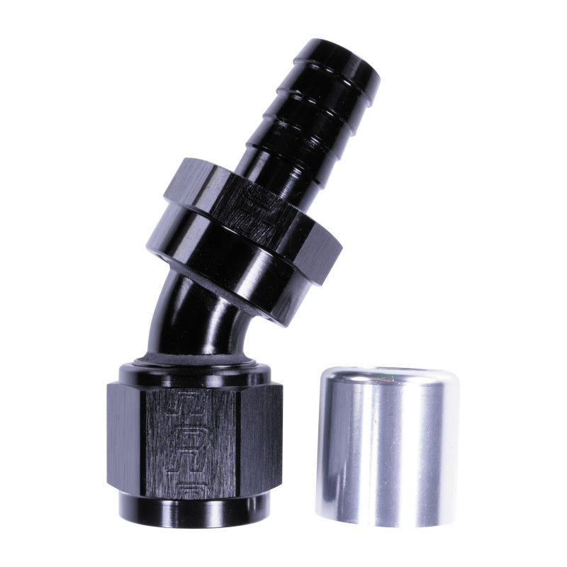 Russell 10AN ProClassic Crimp 30 Degree Hose End - Black