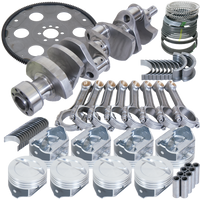 Eagle Chevy 350 1Pc 3.750in Crank 5.700in I-Beam Rod 4.030in Pistons Eagle 153 Tooth FP Bal Assembly