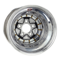 Weld Alumastar Pro 16x16/5x5/5 BS/3.5 HB - Polished Center - Polished Shell - Knurled Non-BL Wheel