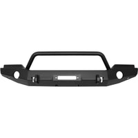 Westin 07-18 Jeep Wrangler JK WJ2 Full Width Front Bumper w/Bull Bar Textured Black