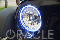 Oracle 7in Round Surface Mount LED Headlight Halo Kit - Green