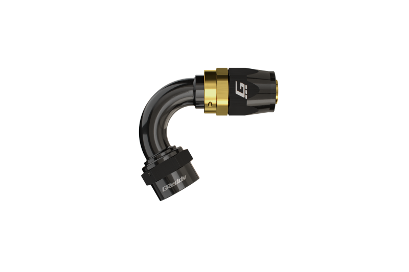 GReddy AN06 45 DEGREE HOSE END SWIVEL BLACK/GOLD ANODIZED