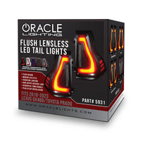 Oracle 10-23 Lexus GX460 and Toyota Prado Flush Lensless LED Tail Lights - Black Series
