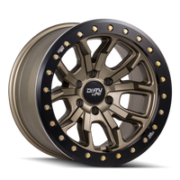 Dirty Life 9303 DT-1 17x9 / 5x127 BP / -38mm Offset / 78.1mm Hub Satin Gold Wheel - Beadlock