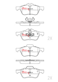 DBA 02-14 Mini Cooper RP Performance Front Brake Pads