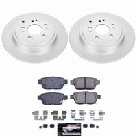 Power Stop 06-14 Honda Ridgeline Rear Z23 Coated Brake Kit